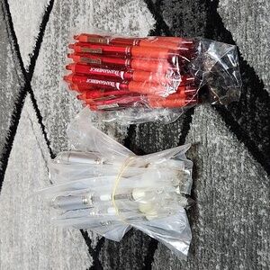 NEW ADVERTISING BALLPOINT BLACK INK PEN BUNDLE 37 PENS